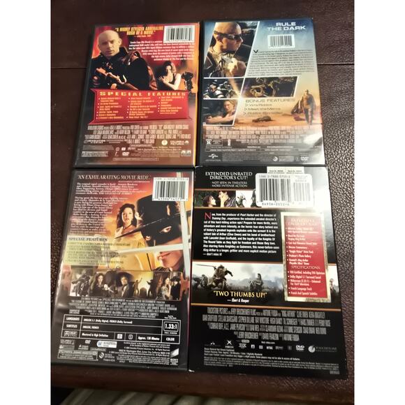 4 DVDs King Arthur: Director's Cut /Riddick/The Legend of Zorro/ xXx - Picture 2 of 8